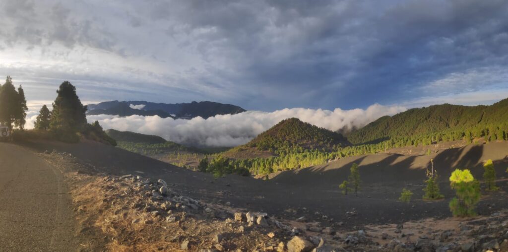 Image des volcans a La Palma